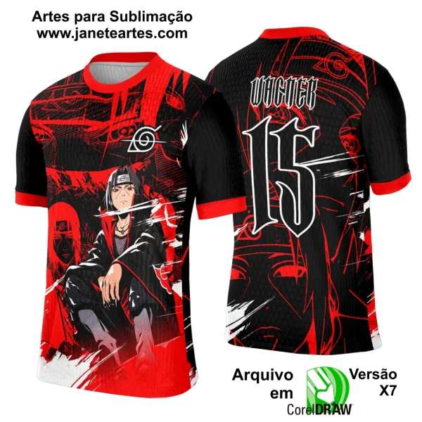 Arte Template Camisa Interclasse Anime - 0042