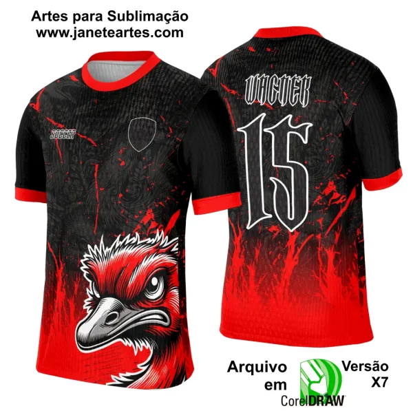 Arte Template Camisa Interclasse Avestruz - 0132