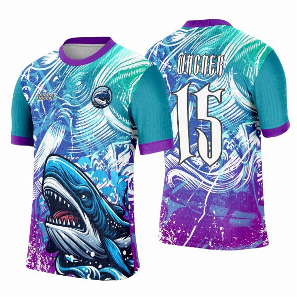 Arte Template Camisa Interclasse Baleia Azul - 0131 Arte Template Camisa Interclasse Baleia Azul - 0131