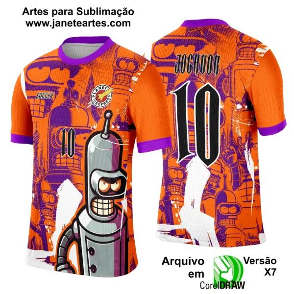 Arte Template Camisa Interclasse Bender Rodriguez - 0064