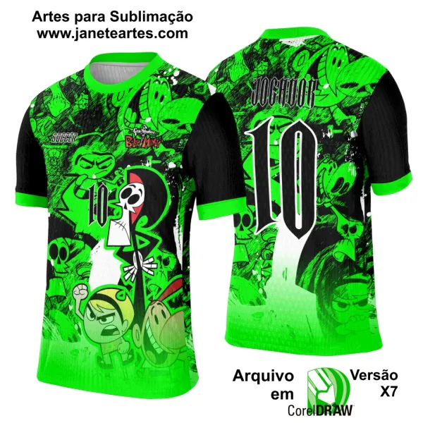 Arte Template Camisa Interclasse Billy e Mandy - 0063