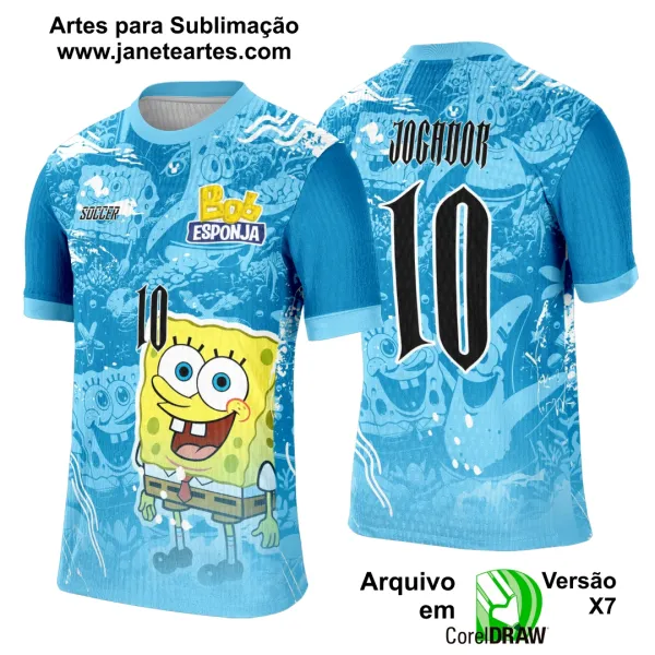 Arte Template Camisa Interclasse Bob Esponja - 0068