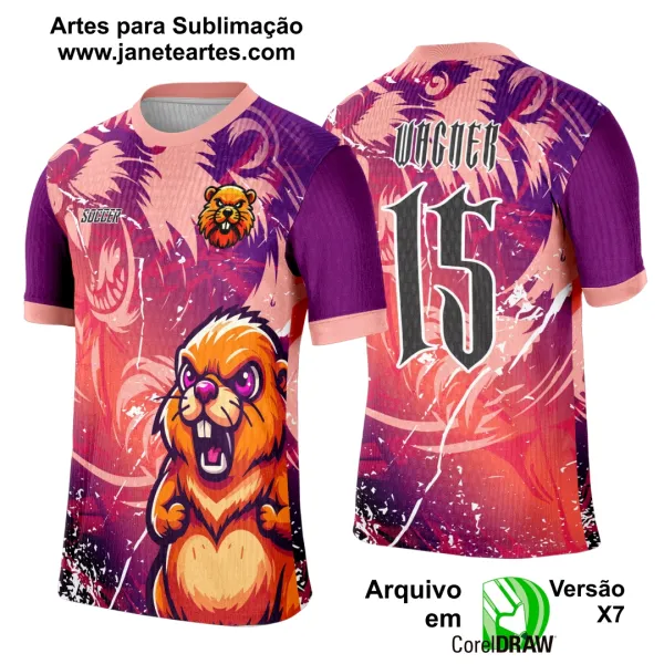 Arte Template Camisa Interclasse Castor - 0121