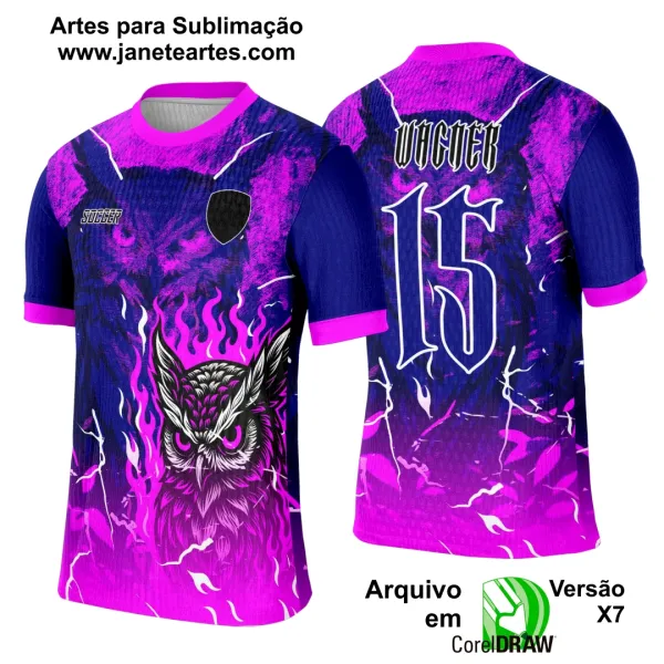 Arte Template Camisa Interclasse Coruja - 0062