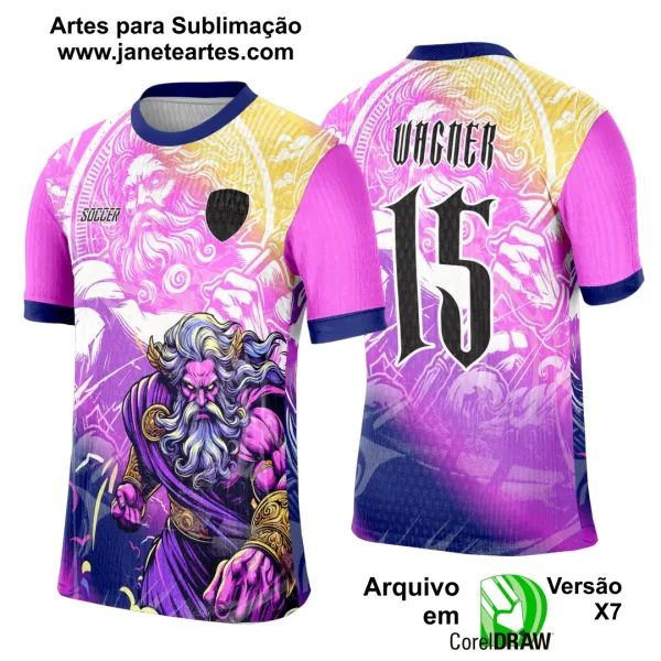 Arte Template Camisa Interclasse Deus Grego Zeus 2025 - 0137