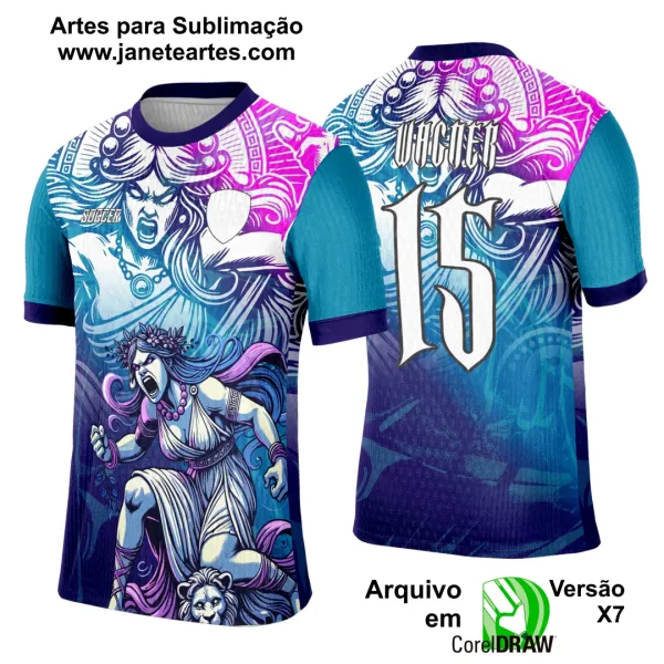 Arte Template Camisa Interclasse Deusa Grega - 0115
