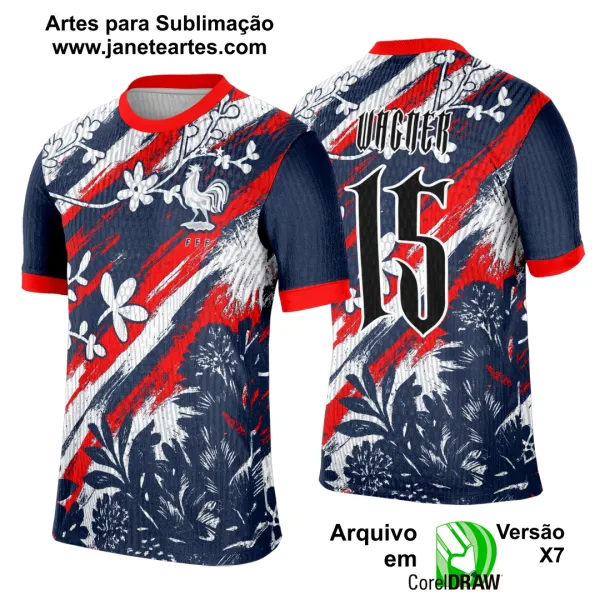 Arte Template Camisa Interclasse França - 0047