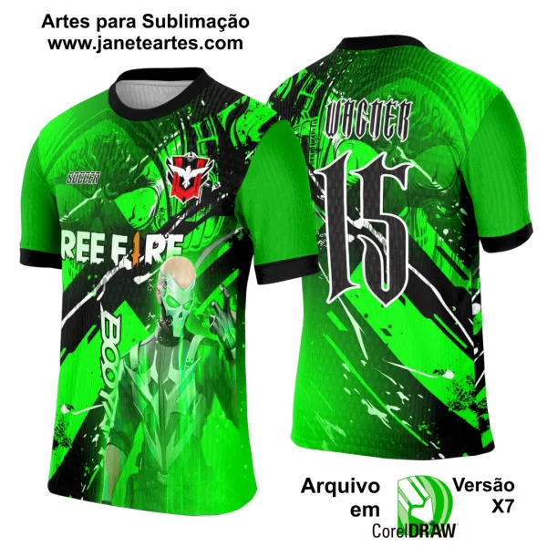 Arte Template Camisa Interclasse Free Fire - 0105