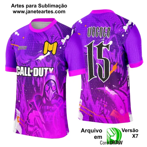 Arte Template Camisa Interclasse Game Call of Duty - 0125