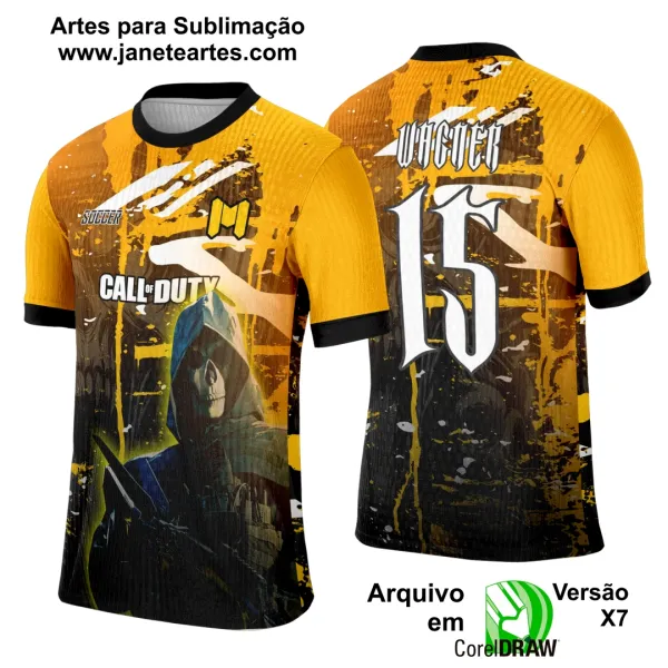 Arte Template Camisa Interclasse Game Call of Duty - 0126