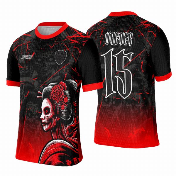 Arte Template Camisa Interclasse Geisha Japonesa - 0103