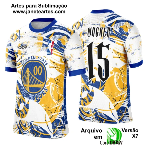 Arte Template Camisa Interclasse Golden State Warriors - 0142