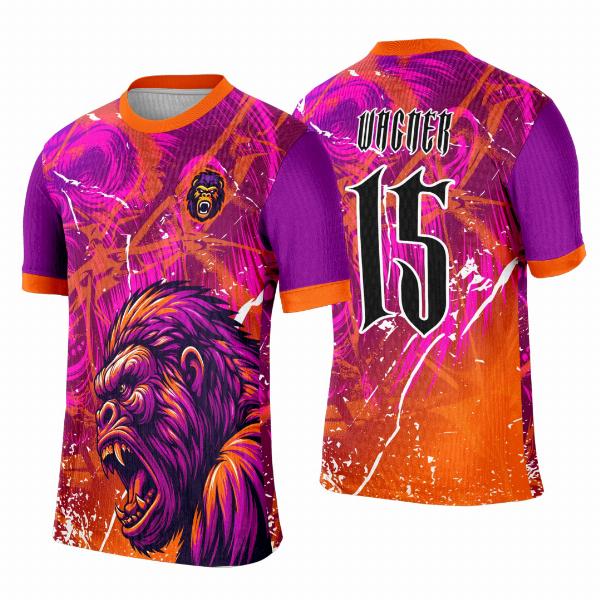 Arte Template Camisa Interclasse Gorila Degrade - 0100