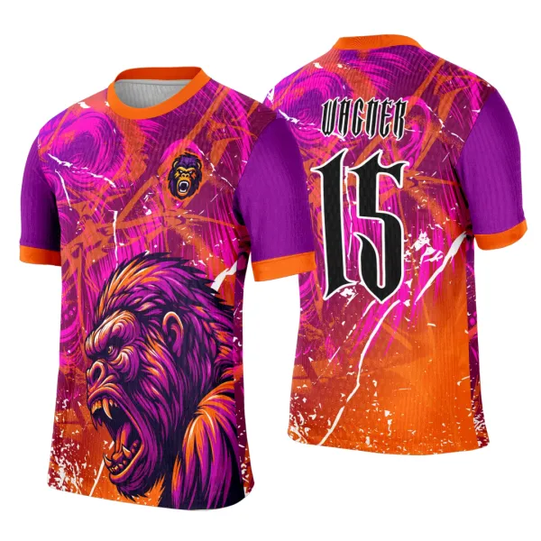 Arte Template Camisa Interclasse Gorila Degrade - 0100