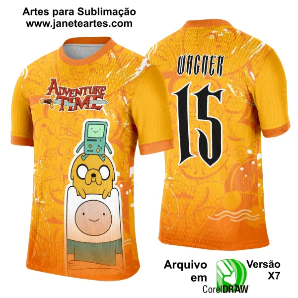 Arte Template Camisa Interclasse Hora de Aventura - 0043