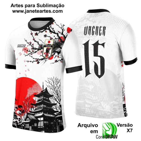 Arte Template Camisa Interclasse Japones - 0094 Arte Template Camisa Interclasse Japones - 0094