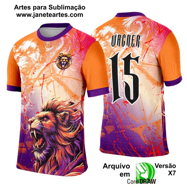 Arte Template Camisa Interclasse King Leão 2025 - 0145