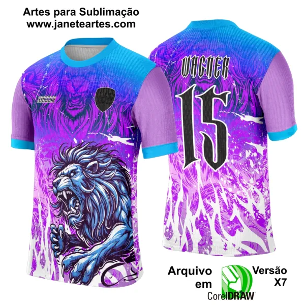 Arte Template Camisa Interclasse Leão Fera - 0092