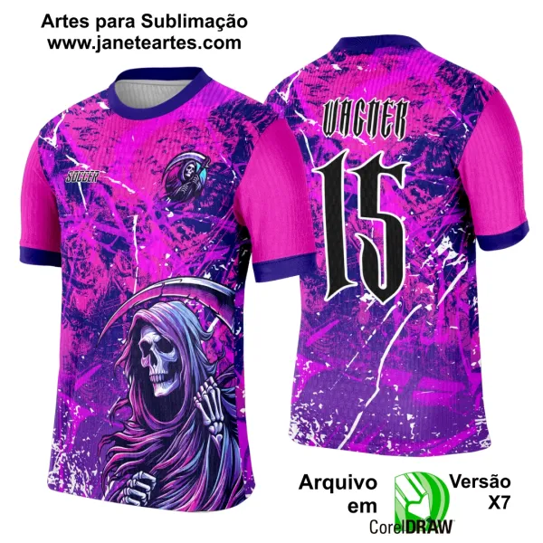 Arte Template Camisa Interclasse Morte Ceifador - 0144