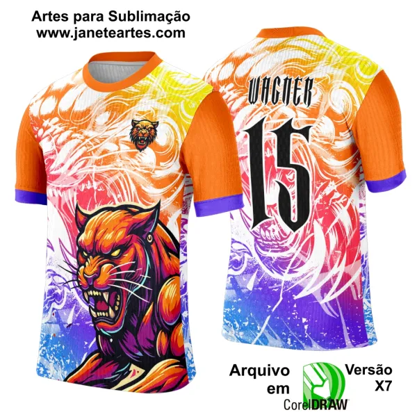 Arte Template Camisa Interclasse Pantera Gold 2025 - 0147