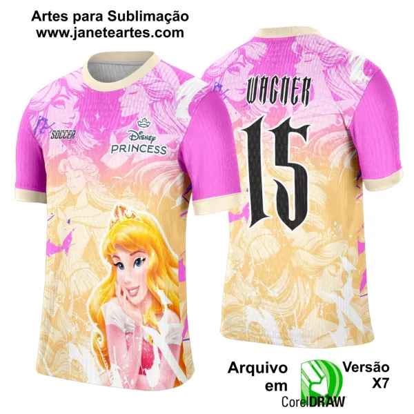 Arte Template Camisa Interclasse Princesa Aurora - 0132