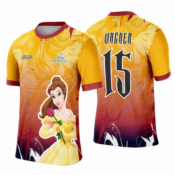 Arte Template Camisa Interclasse Princesa Bella - 0130 Arte Template Camisa Interclasse Princesa Bella - 0130