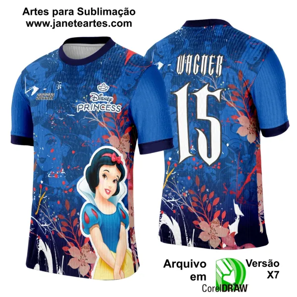 Arte Template Camisa Interclasse Princesa Branca de Neve - 0129