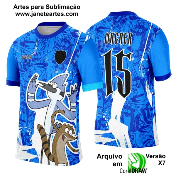 Arte Template Camisa Interclasse Regular Show - 0033