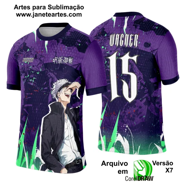 Arte Template Camisa Interclasse Satoru Gojō - 0090