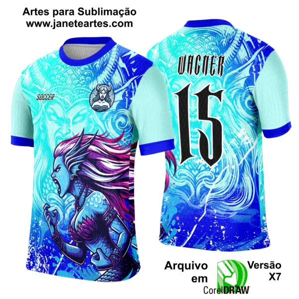 Arte Template Camisa Interclasse Sereia 2025 B - 0149