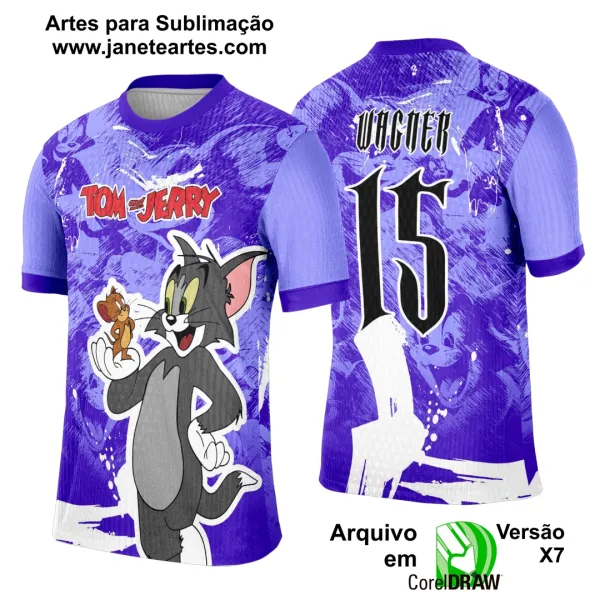 Arte Template Camisa Interclasse Tom e Jerry - 0024