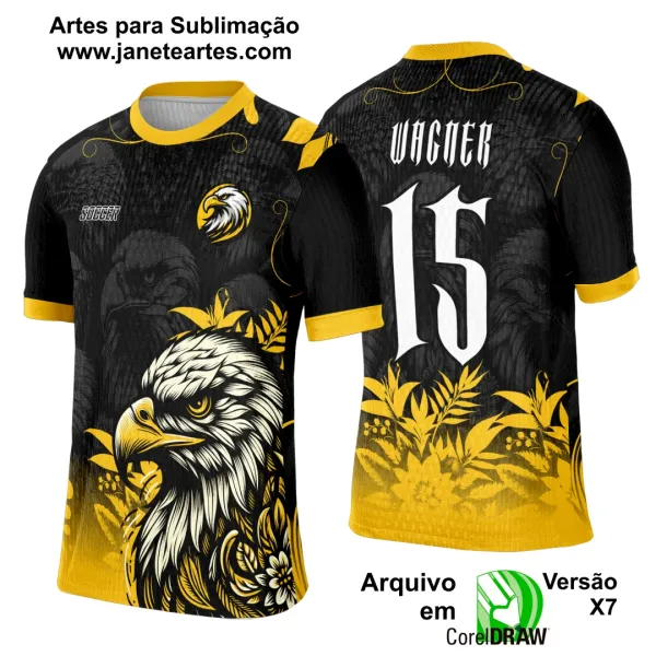 Arte Template Camisa Interclasse Águia Gold - 0150