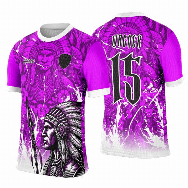 Arte Template Camisa Interclasse Índio Americano - 0097