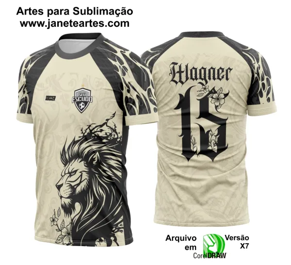 Arte Vertor Camisa Interclasse Leão Selva