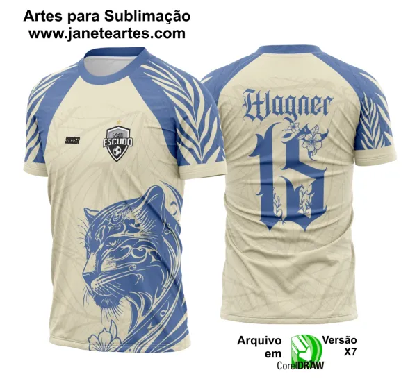 Arte Vertor Camisa Interclasse Pantera Selva