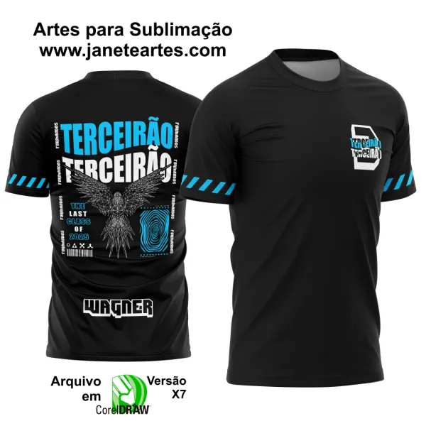 Arte Vetor CAMISETA FÊNIX FORMAS GEOMÉTRICAS (TERCEIRÃO)