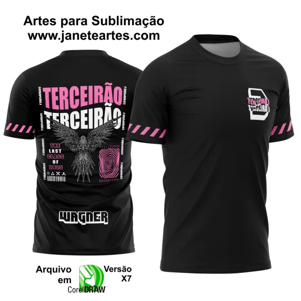 Arte Vetor CAMISETA FÊNIX FORMAS GEOMÉTRICAS (TERCEIRÃO)
