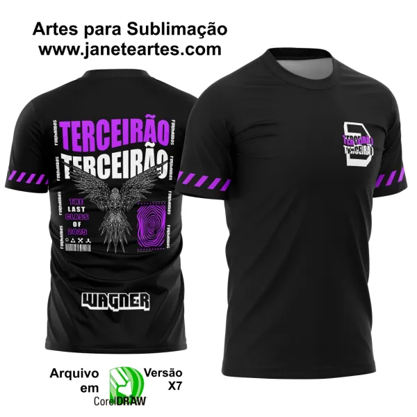 Arte Vetor CAMISETA FÊNIX FORMAS GEOMÉTRICAS (TERCEIRÃO)