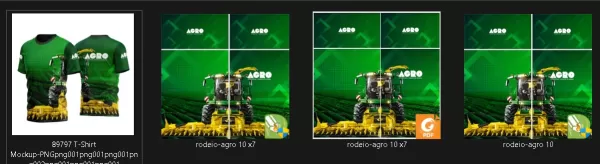 Arte Vetor Camisa AGRO Colheitadeira 2023