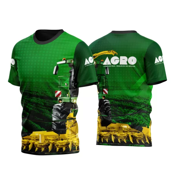Arte Vetor Camisa AGRO Colheitadeira 2023