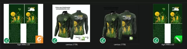 Arte Vetor Camisa Agro 2024 Milho