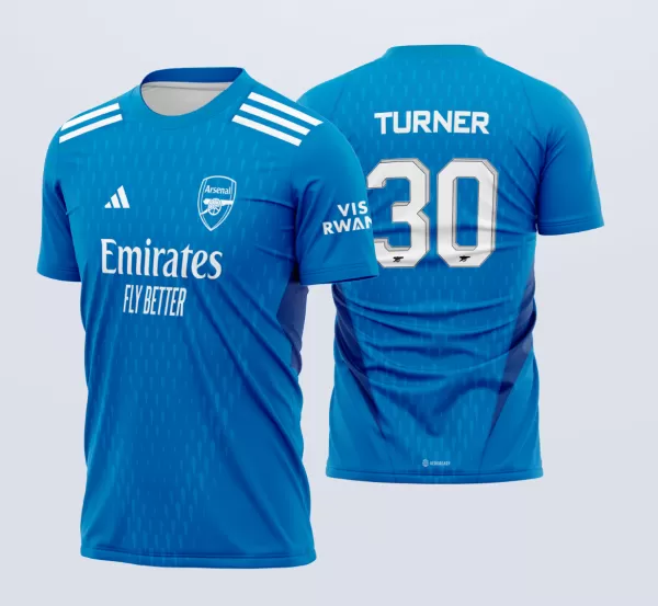 Arte Vetor Camisa Arsenal Goleiro I e II 2023-24 x7