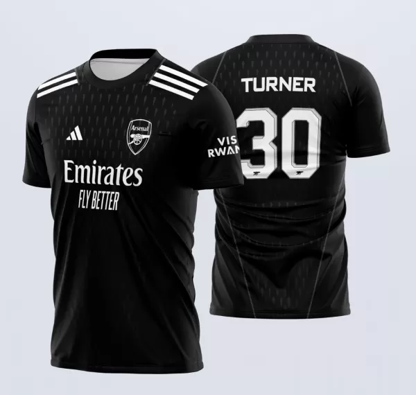 Arte Vetor Camisa Arsenal Goleiro I e II 2023-24 x7