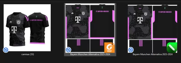 Arte Vetor Camisa Bayern Munchen Alternativa 2023-2024