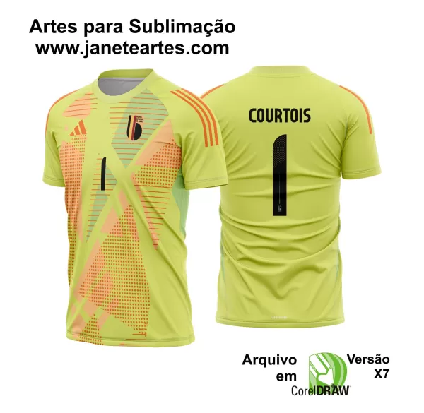 Arte Vetor Camisa Belgica Goleiro 2024 - 2025