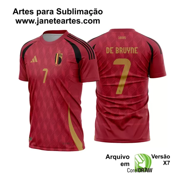 Arte Vetor Camisa Belgica Titular 2024 - 2025
