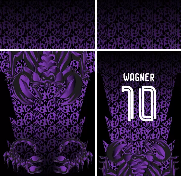 Arte Vetor Camisa InterClasse Dragão com Fogo 2023 Vermelho