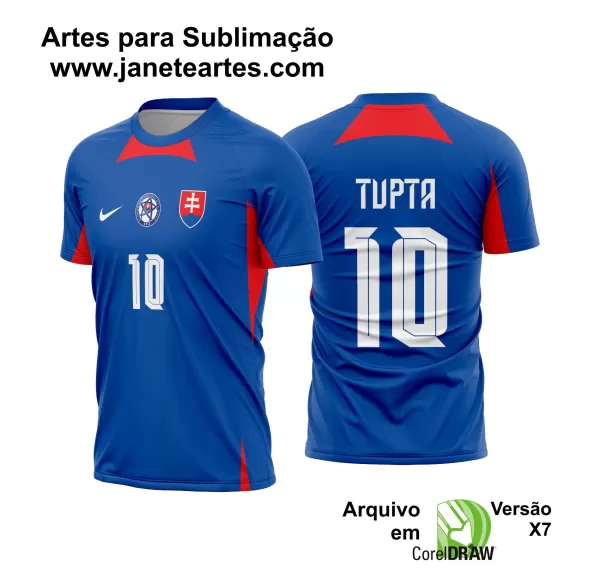 Arte Vetor Camisa Eslováquia Titular 2024 - 2025