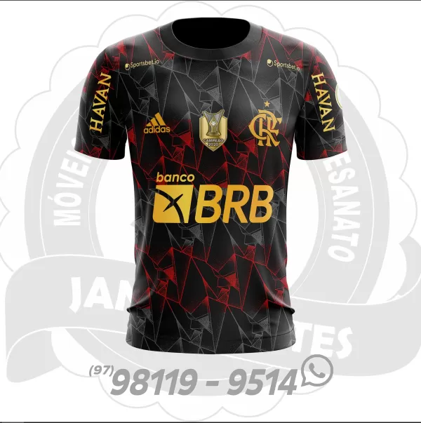 Arte Vetor Camisa Flamengo 2023 Personalizada