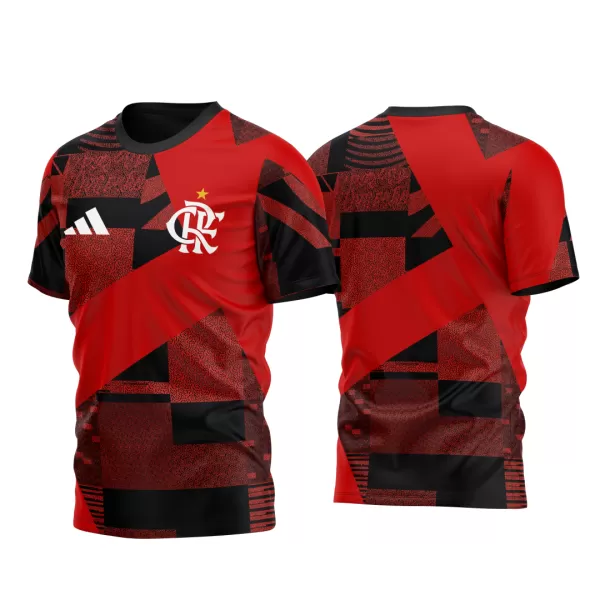 Arte Vetor Camisa Flamengo Pré-Jogo 2023 - 2024